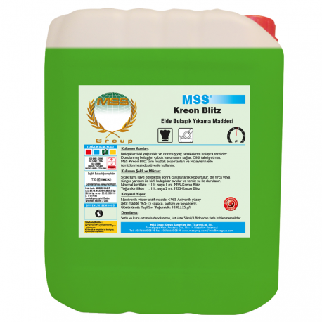 KREON Blitz Elde Bulaşık Yıkama Maddesi 5 L (5,15 Kg)