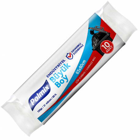 Çöp Poşeti Orta (55x60, 40 L, 27 µ, 160 Gr. Mavi)