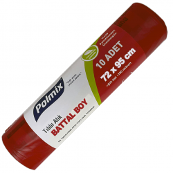 Çöp Poşeti Battal (72x95, 90 L, 64 µ, 400 Gr. Mavi)