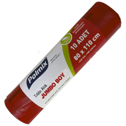 Çöp Poşeti Jumbo (80x110, 120 L, 100 µ, 800 Gr. A.H. Siyah)