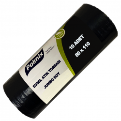 Garbage Bag Jumbo (80x110, 120 L, 100 µ, 800 Gr. H.W. Black)