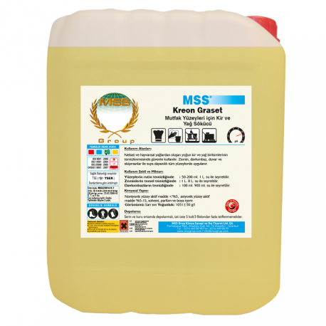 KREON Graset Dirt and Grease Remover for Kitchen Surfaces 0.75 L (0.79 KG)