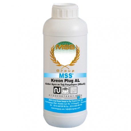 KREON Plug AL Gider Açıcı ve Yağ Parçalayıcı (Alkali) (1 L, Granül) 1,2 KG