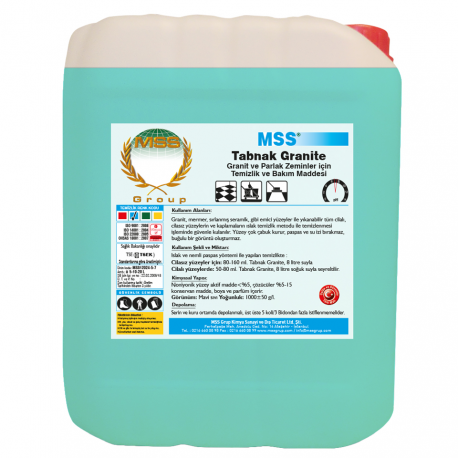 TABNAK Granite Granit ve Parlak Zeminler İçin Temizlik ve Bakım Maddesi 5 L (5 Kg)