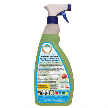HEMERA Allclean Kir, Yağ ve Leke Çözücü Spesiyal Temizlik Maddesi 0,75 L (0,78 KG)