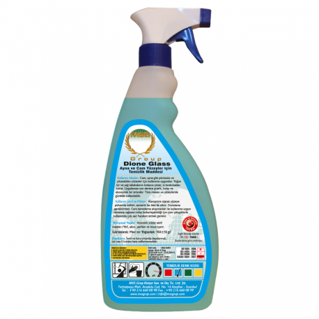 DİONE Glass Ayna ve Cam Yüzeyler İçin Temizlik Maddesi 0,75 L (0,73 KG)
