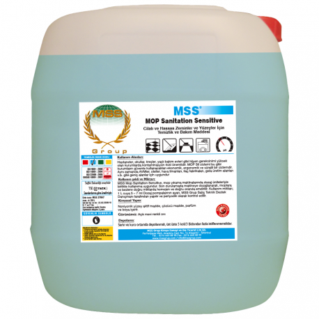Mopsil Mop Sanitation Sensitive ( Cilalı ve Hassas Zeminler İçin Temizlik ve Bakım Maddesi, 20 L)
