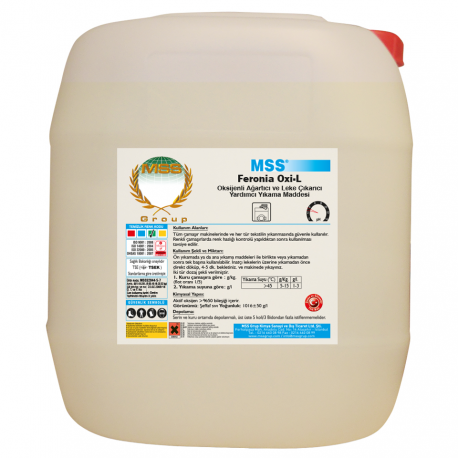 FERONİA Oxi-L Oksijenli Ağartıcı ve Leke Çıkarıcı Yardımcı Yıkama Maddesi (Likit) 5 L (5,60 KG)