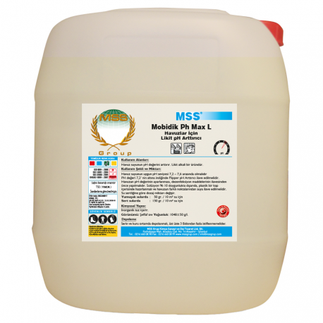 MOBİDİK Ph Max L Havuzlar İçin Likit pH Yükseltici 20 L (20,96 KG)